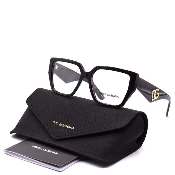 DOLCE&GABBANA DG3373 950 BLACK AUTHENTIC EYEGLASSES FRAME - Picture 10 of 12